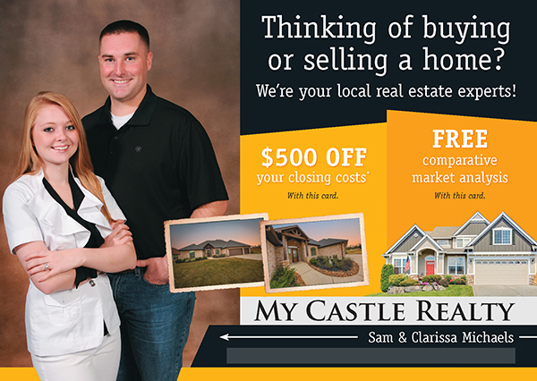 thinking of selling real estate postcards
