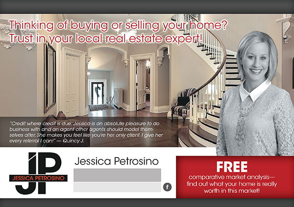 thinking of selling real estate postcards