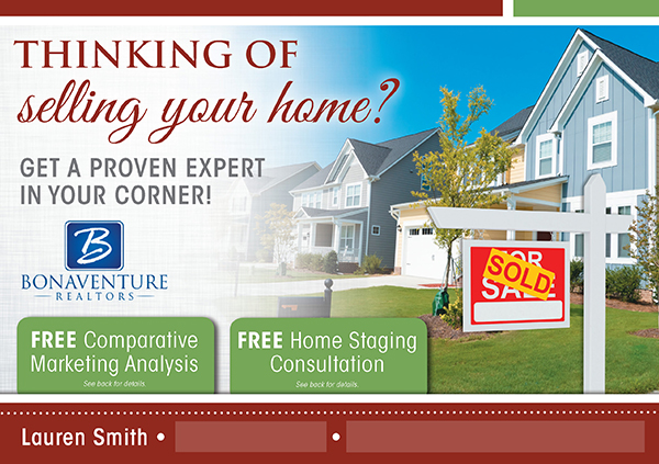 thinking of selling your home postcards