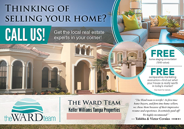 thinking of selling your house real estate postcards