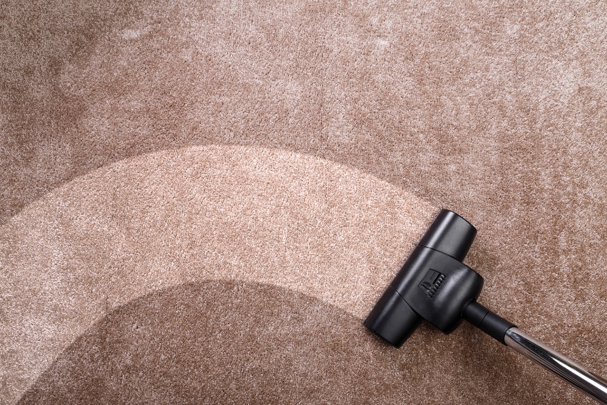 vacuum leaving trail of clean
