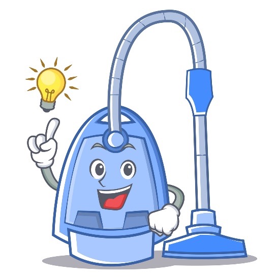 smiling vacuum cartoon