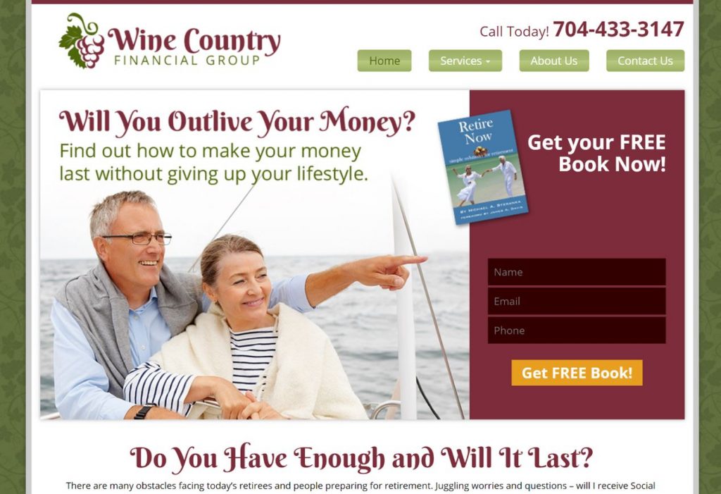 effective financial services website design