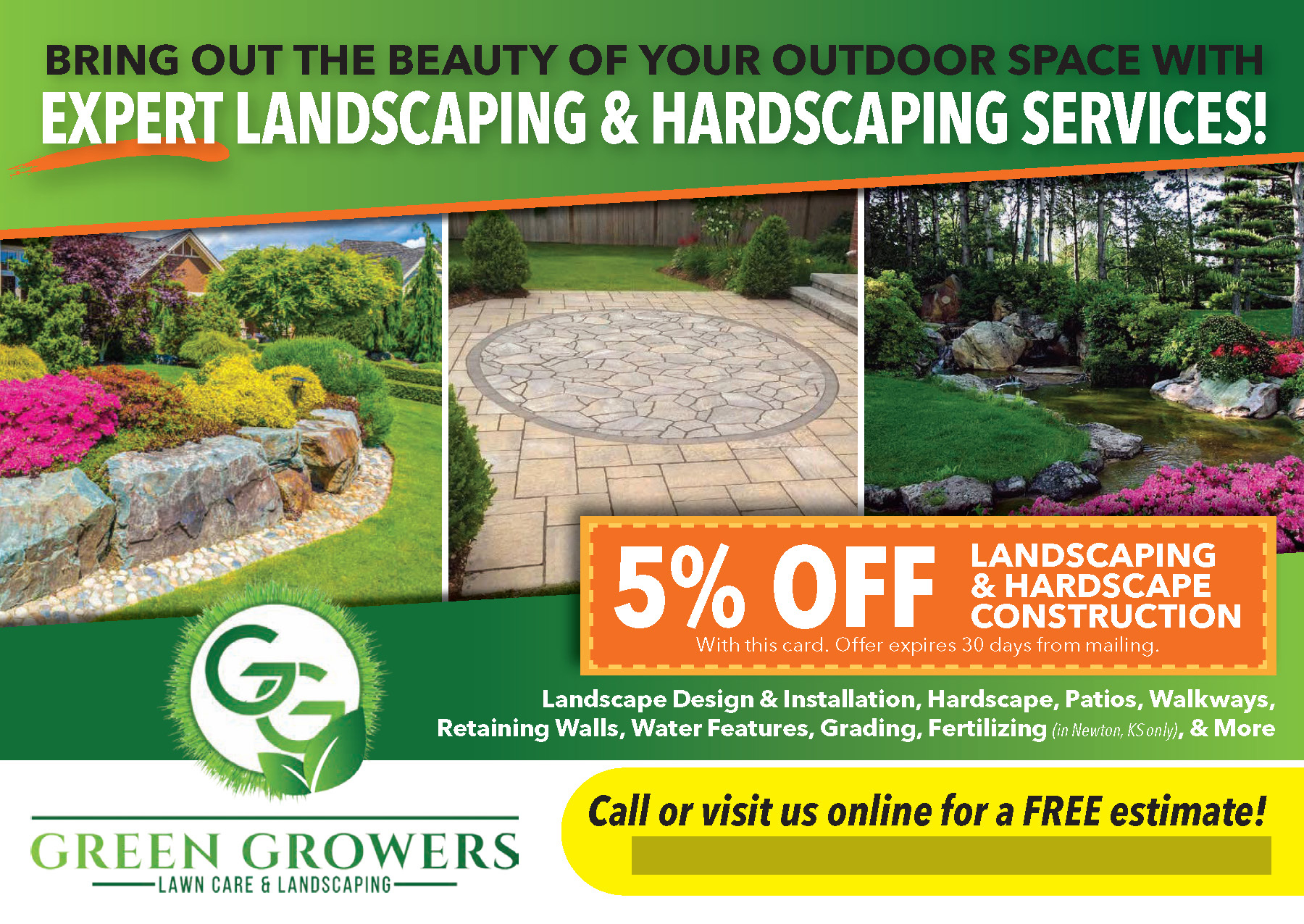 Successful Landscaping Postcard Campaign