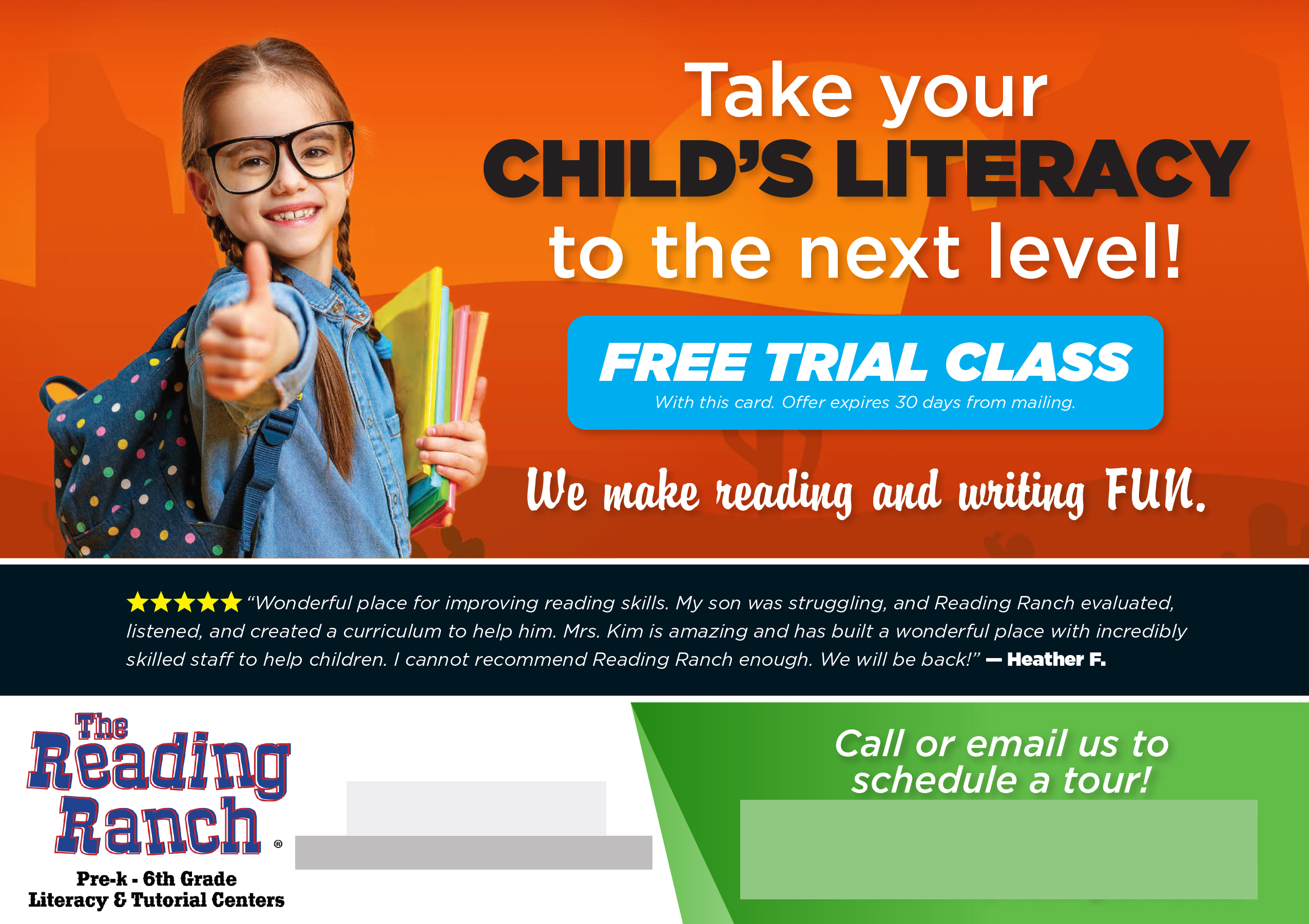 Successful Education Postcard Campaign