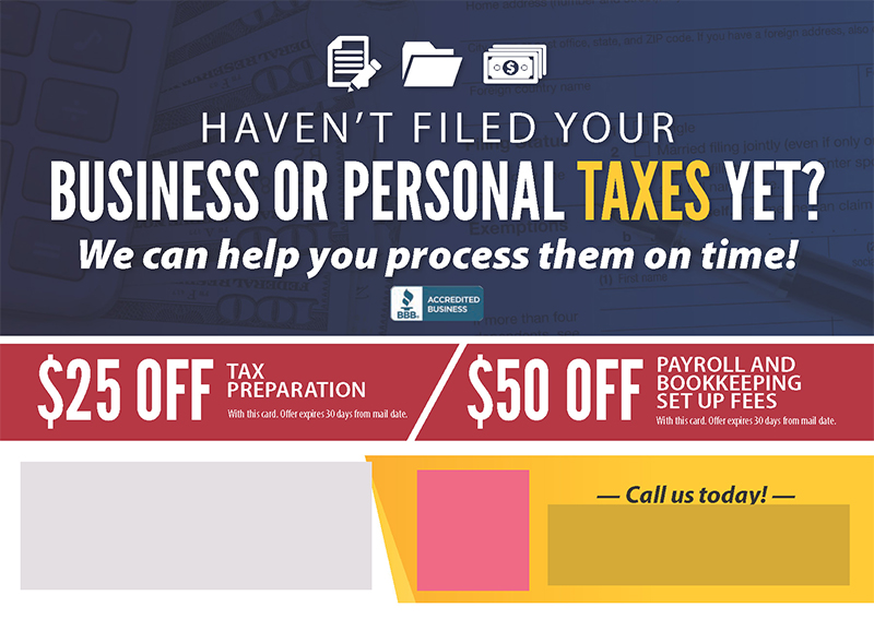 Successful Accounting/Taxes Postcard Campaign
