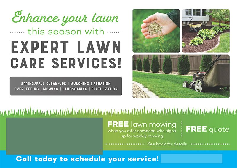 Successful Landscaping Postcard Campaign