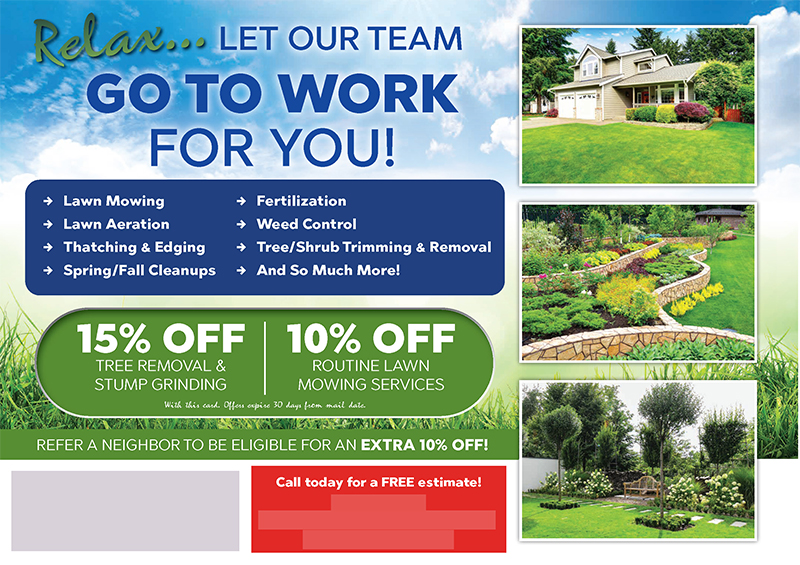 Successful Landscaping Postcard Campaign