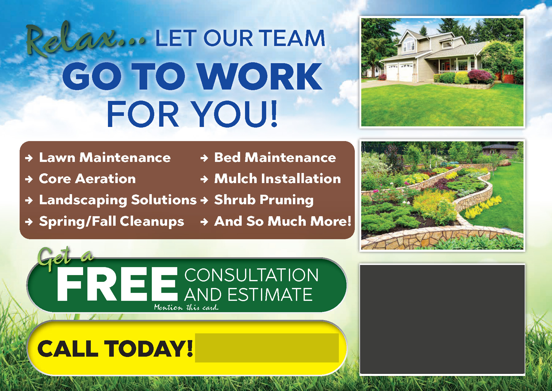 Successful Landscaping Postcard Campaign