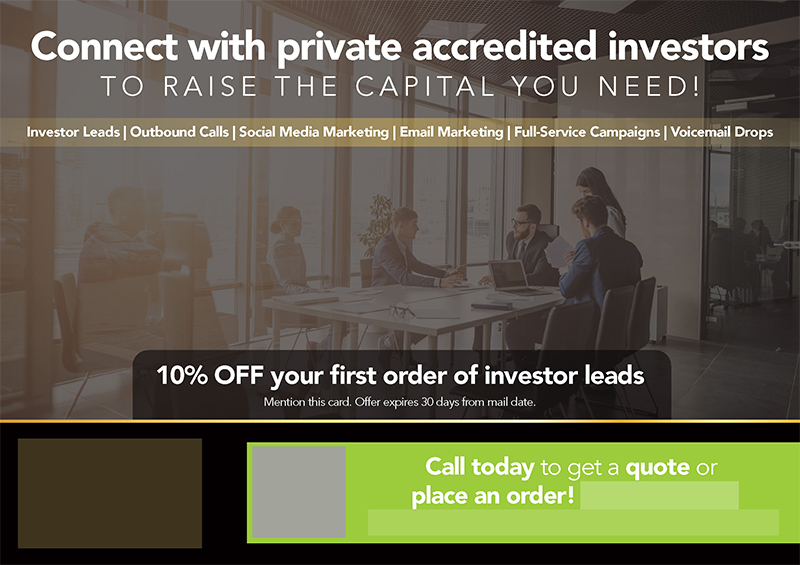 Successful Business Services Postcard Campaign