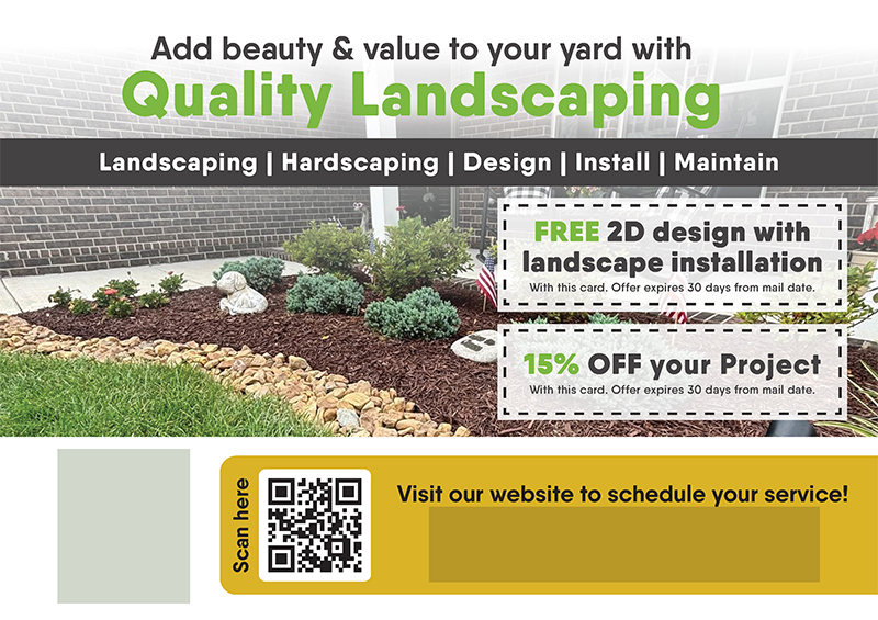 Successful Landscaping Postcard Campaign
