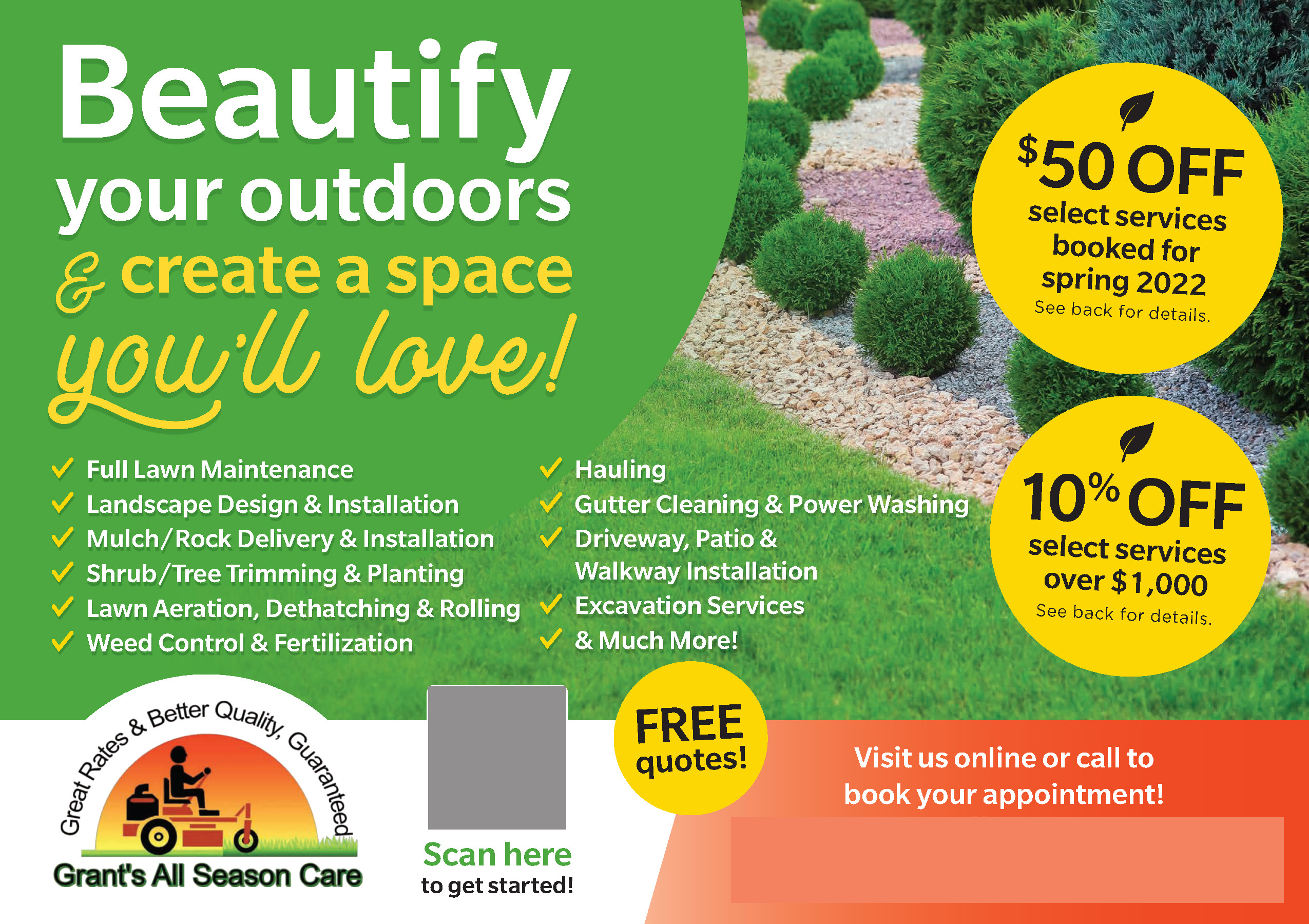 Successful Landscaping Postcard Campaign