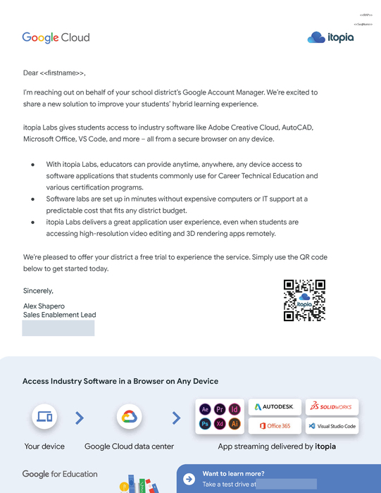 Successful Software Postcard Campaign