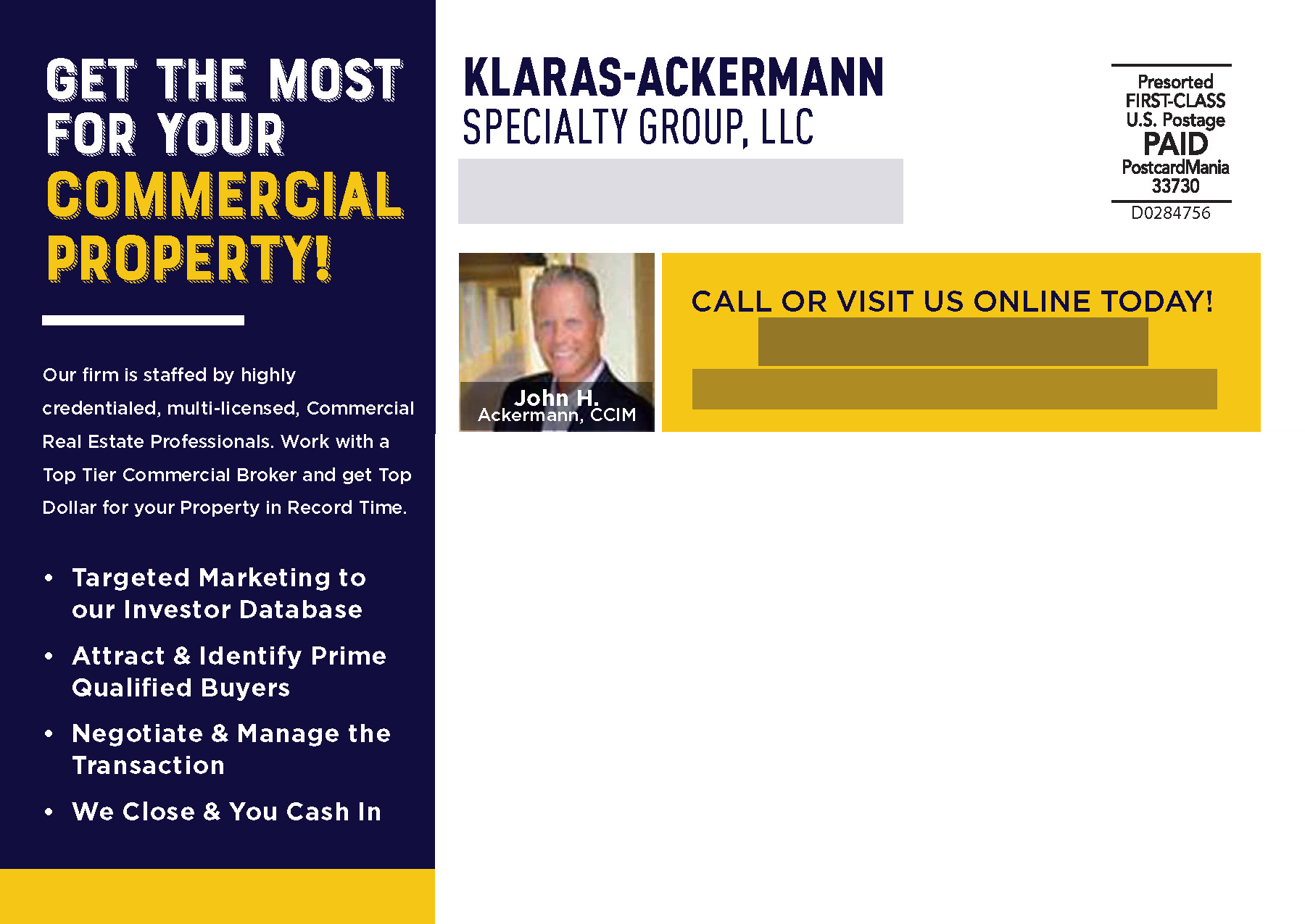 Successful Real Estate Postcard Campaign