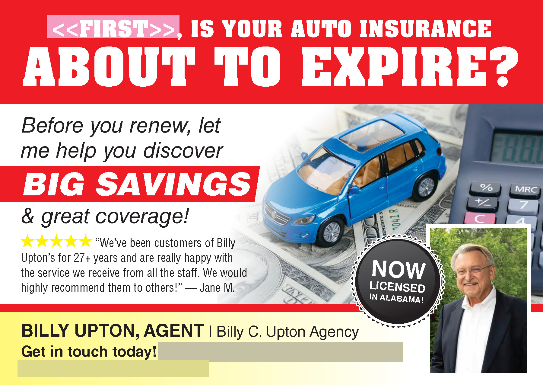 Successful Insurance Postcard Campaign