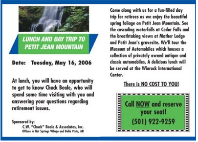 Successful Financial Services Postcard Campaign