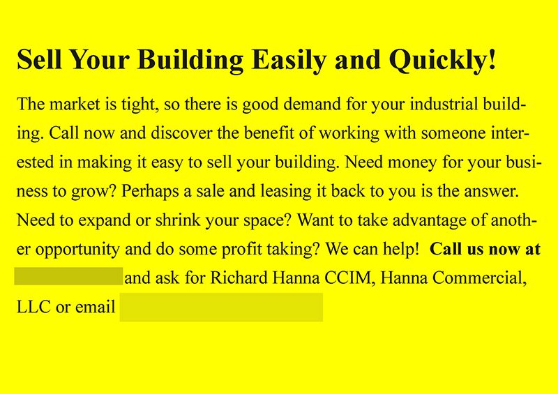 Successful Real Estate Investment Postcard Campaign