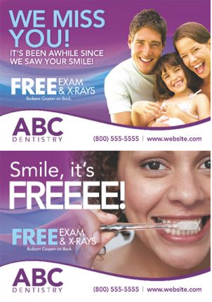Successful Dental Services Postcard Campaign