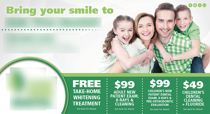 Successful Dental Services Postcard Campaign