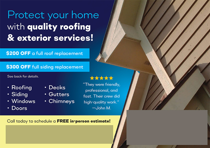 Successful Roofing Postcard Campaign
