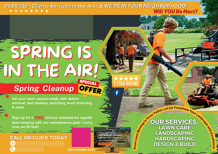 Successful Landscaping Postcard Campaign