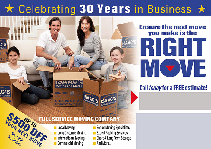 Successful Moving/Storage Postcard Campaign