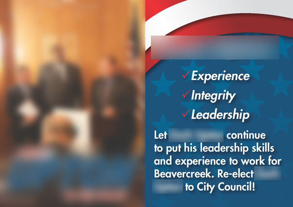 Successful Political Postcard Campaign