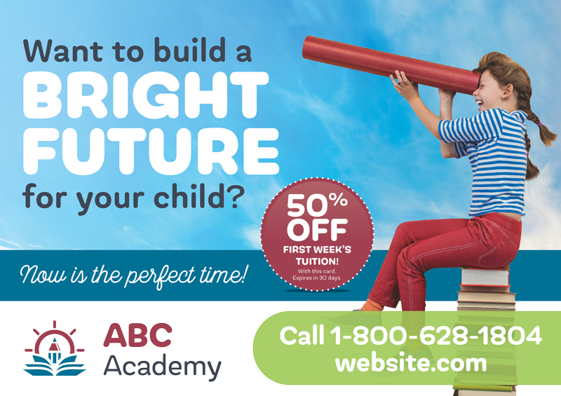 Academy School Postcard Idea