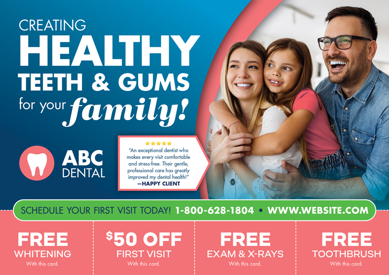 Bulk Mail Postcard For Dental Mailing Lists