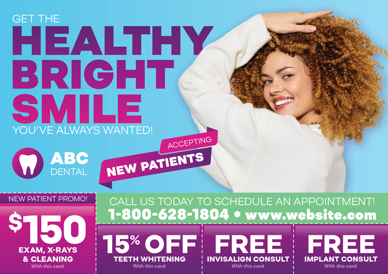 Bulk Mail Postcard For Dentists