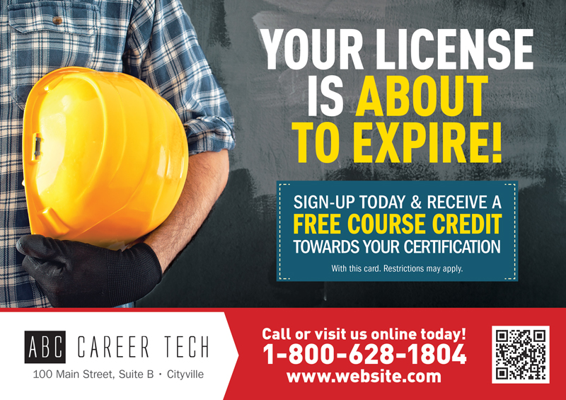 Certification Education Advertising Mailer