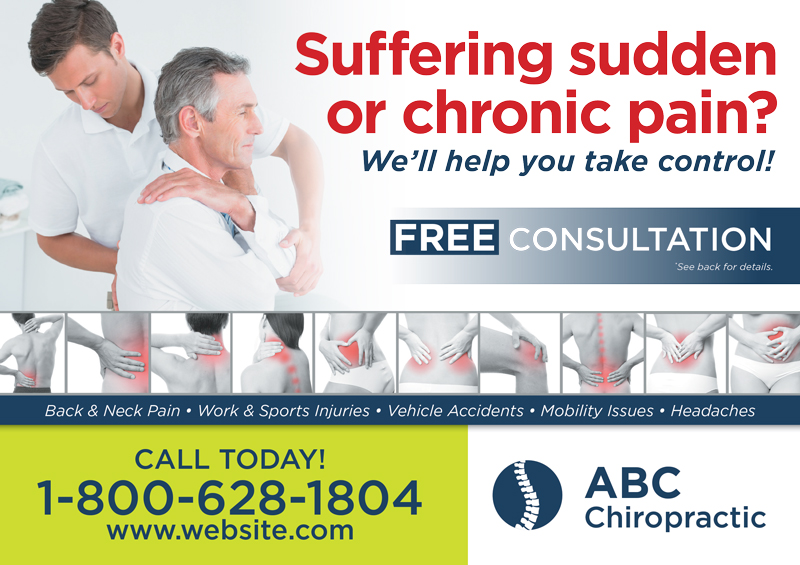 Chiropractic Practice Announcement Postcard