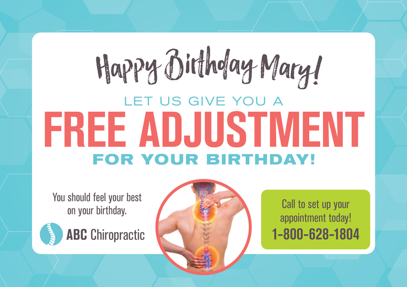 Chiropractor Marketing Postcard Design