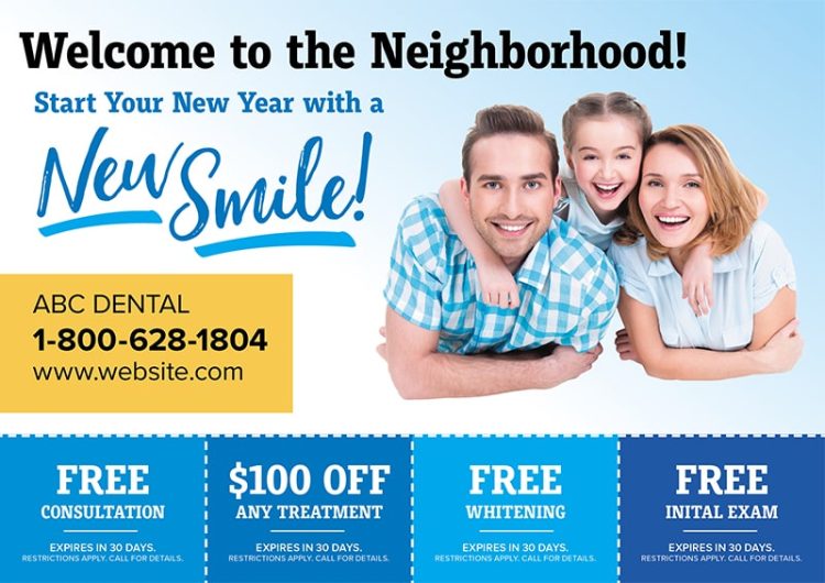 new mover postcard for dentist