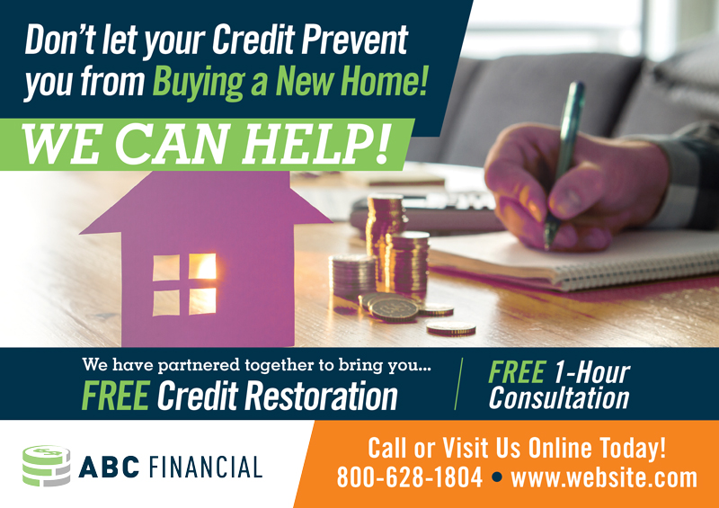 Financial Small Business Postcard Design