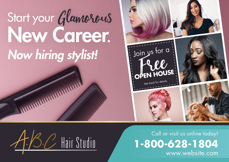 Hair Studio Postcard For Educators