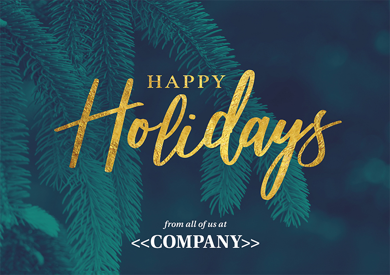 Happy Holidays Postcard Idea