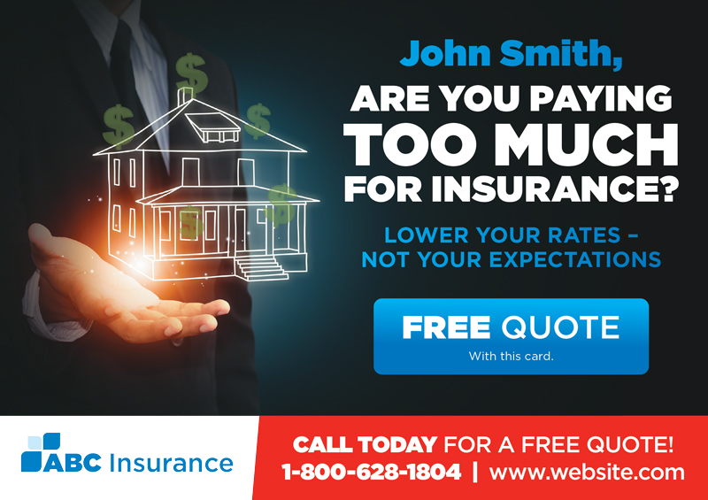 Insurance Agent Postcard Design