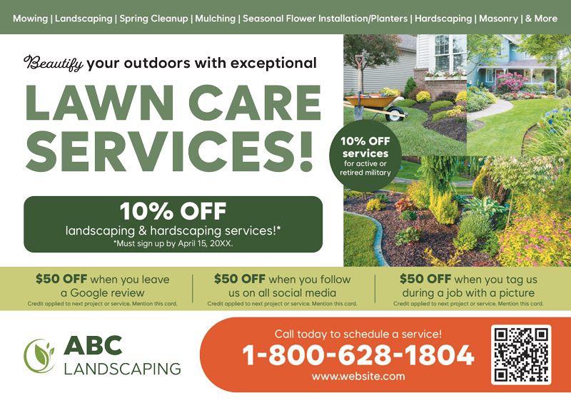 Lawn Service Postcard