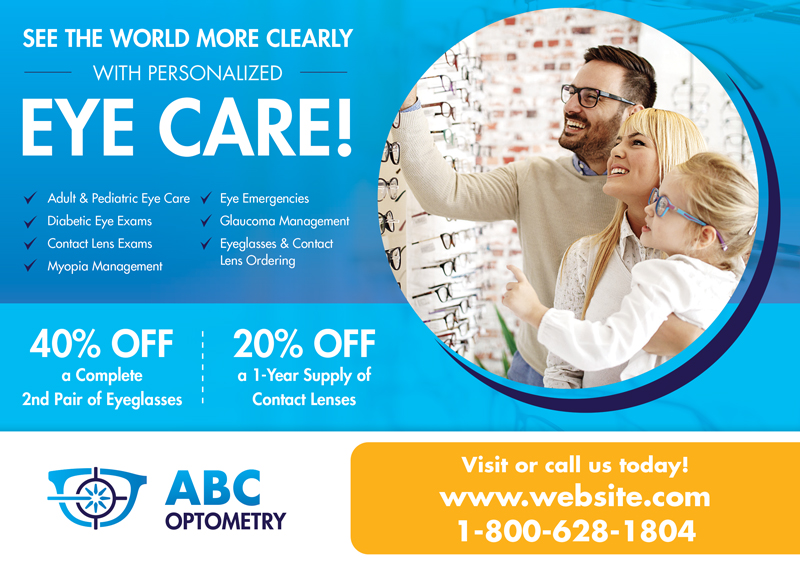 Optometrist Postcard Example