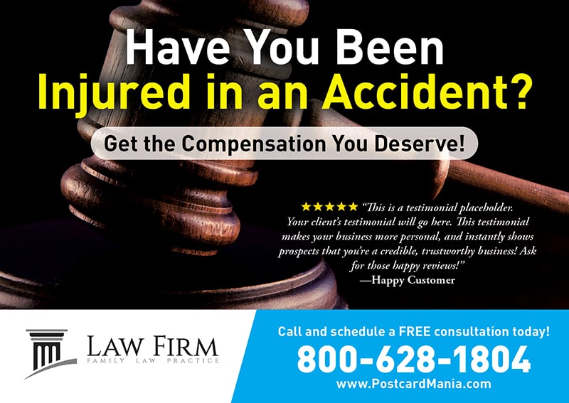 Personal Injury Attorney Postcard