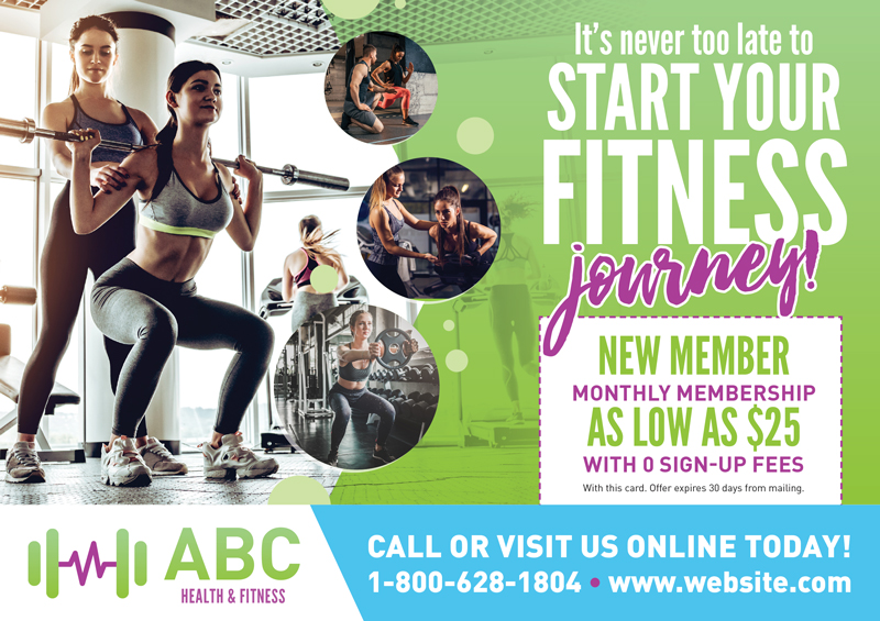 Personal Trainer Promotional Postcard