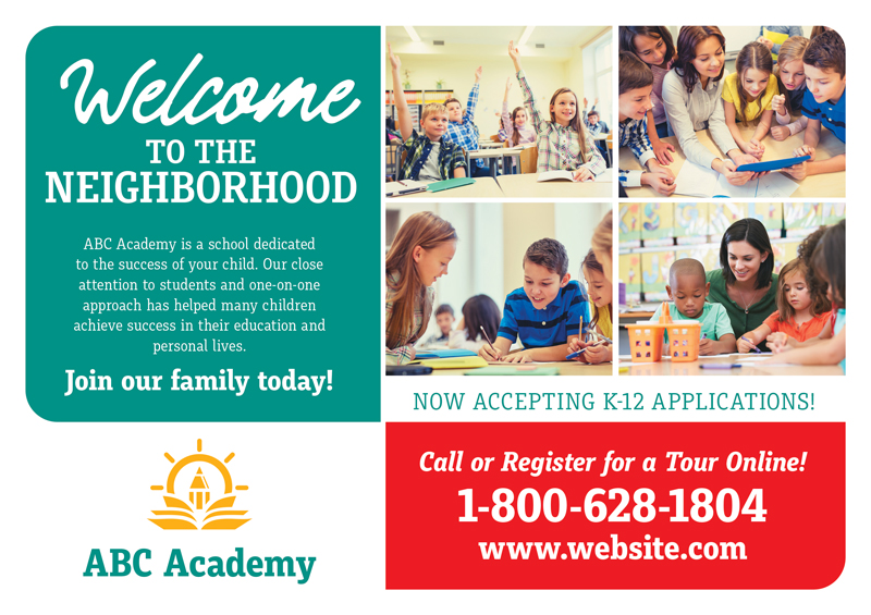 Private School Personalized Postcard