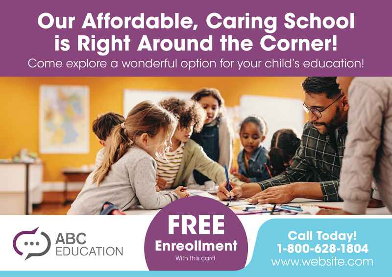 Private School Postcard Mailer