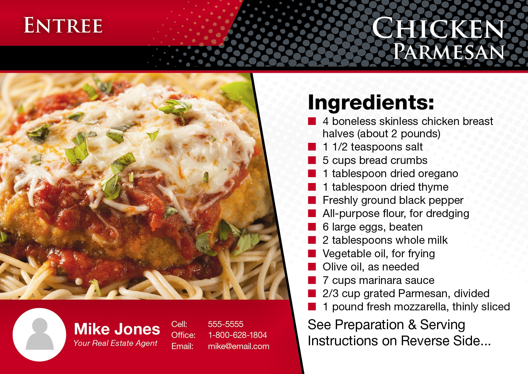 Real Estate Postcard Recipe Sample