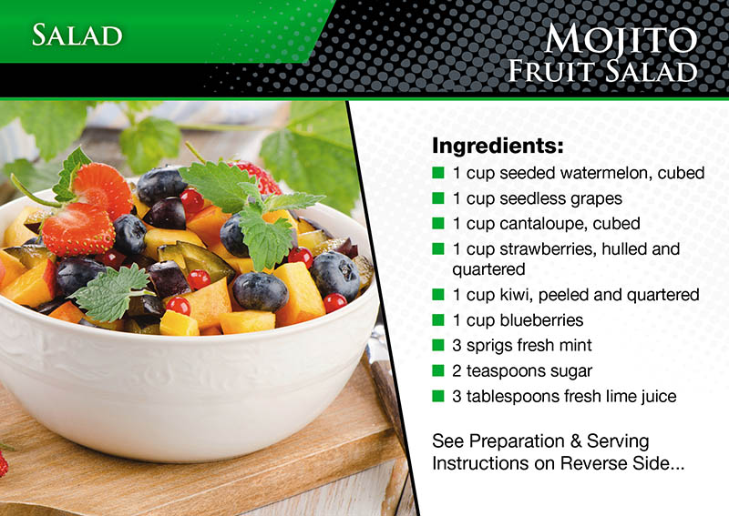 Recipe Postcard Direct Mail Design