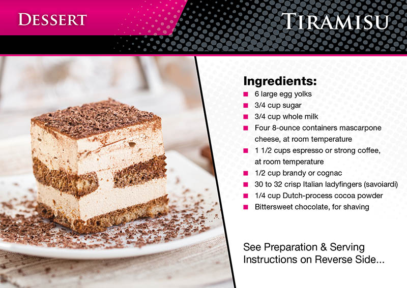 Recipe Postcard Direct Mail Design