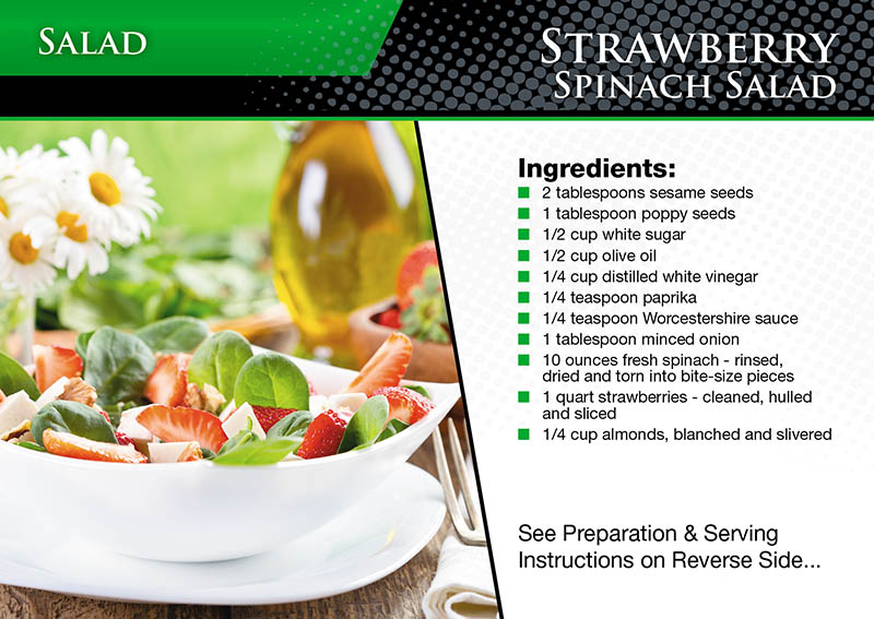 Recipe Postcard Marketing Ideas