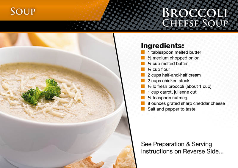 Recipe Postcard Marketing Sample