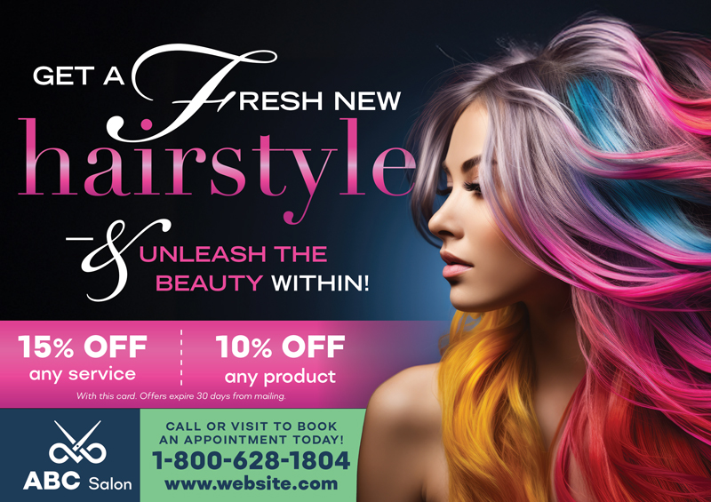 Salon & Spa Marketing Postcard